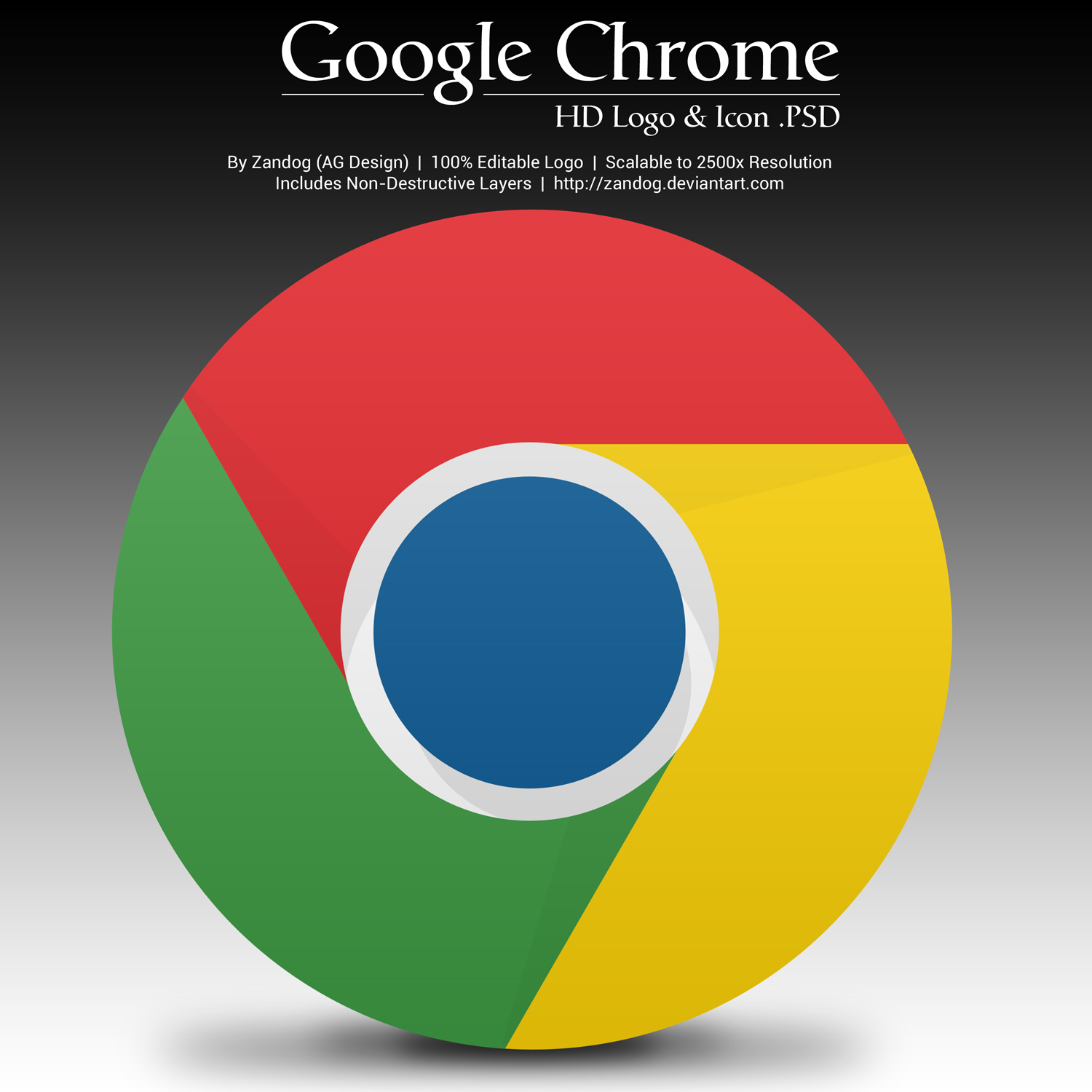 Google Chrome HD Logo and Icon .PSD by zandog on DeviantArt