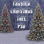 Frosted Christmas Tree PSD