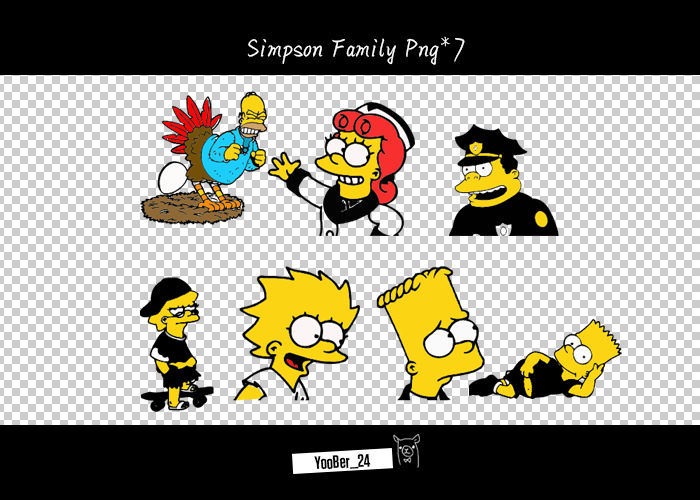 [Sharing] The Simpsons Family Pngs by yoober24 on DeviantArt