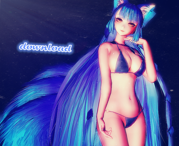 blue the kitsune