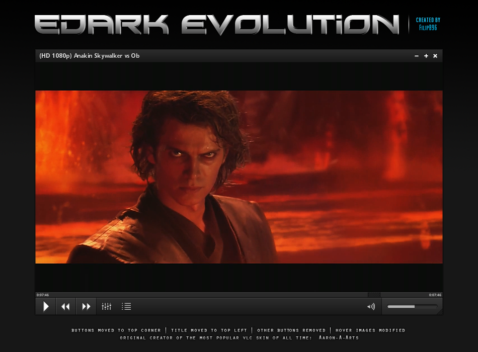eDark - Evolution (VLC Skin)