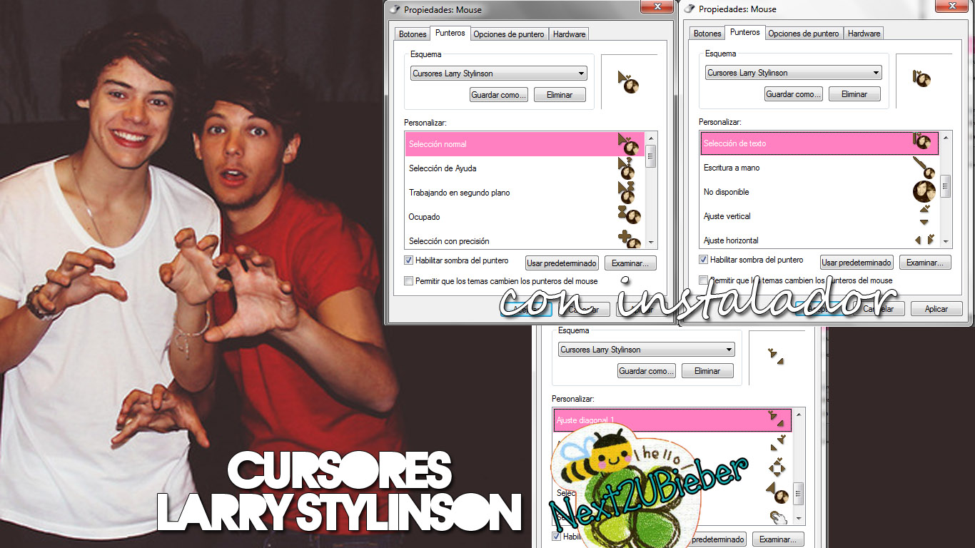 Cursores Larry Stylinson (1D Bromance)