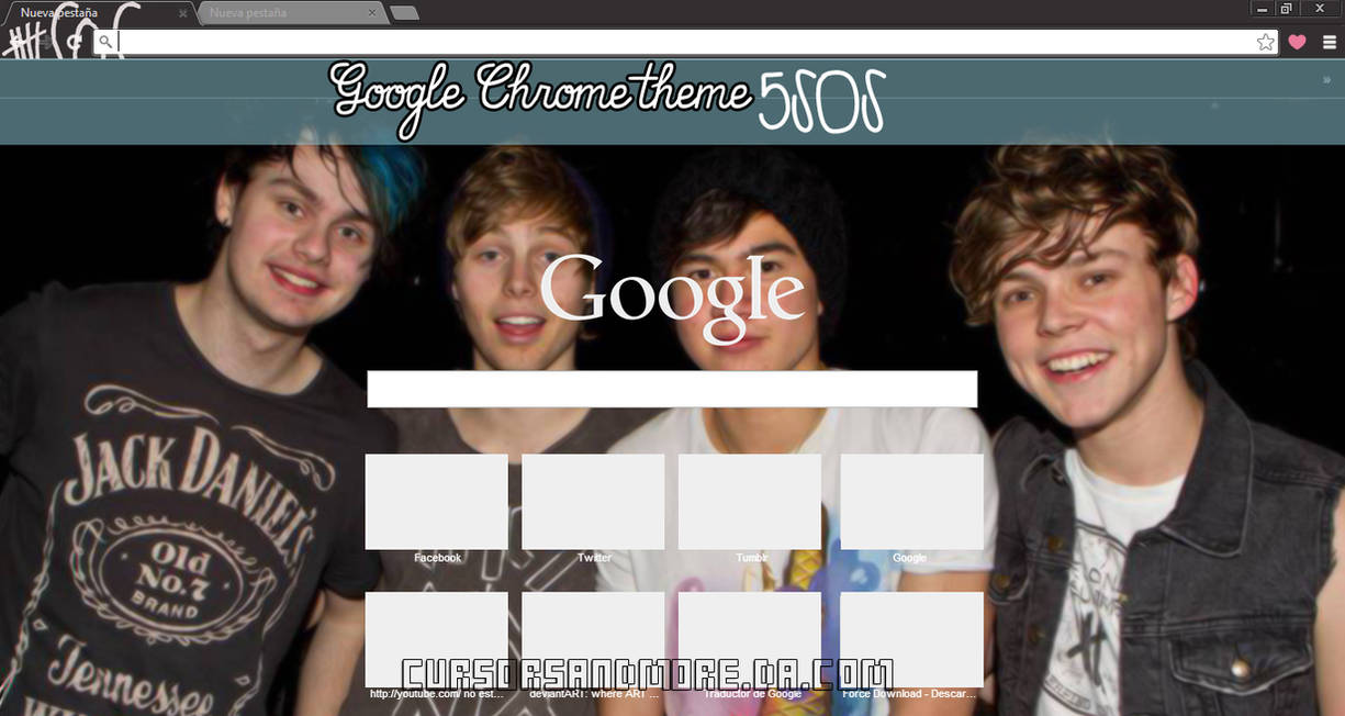 Google Chrome Theme 5SOS by Cursorsandmore on DeviantArt