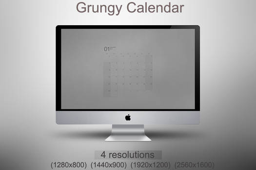 Grungy Calendar all month