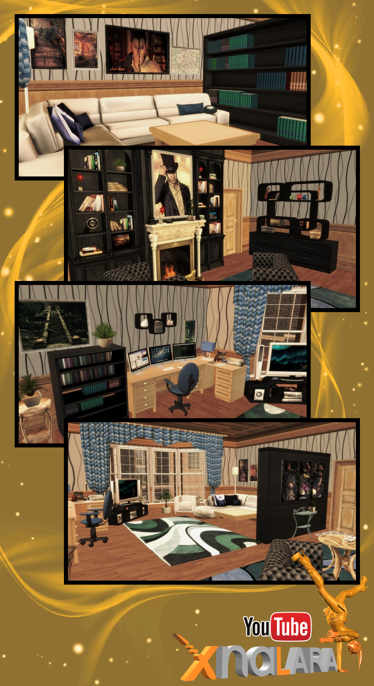 Modern Sherlock Living Room - Stagemod [XPS] by LexaKiness on DeviantArt