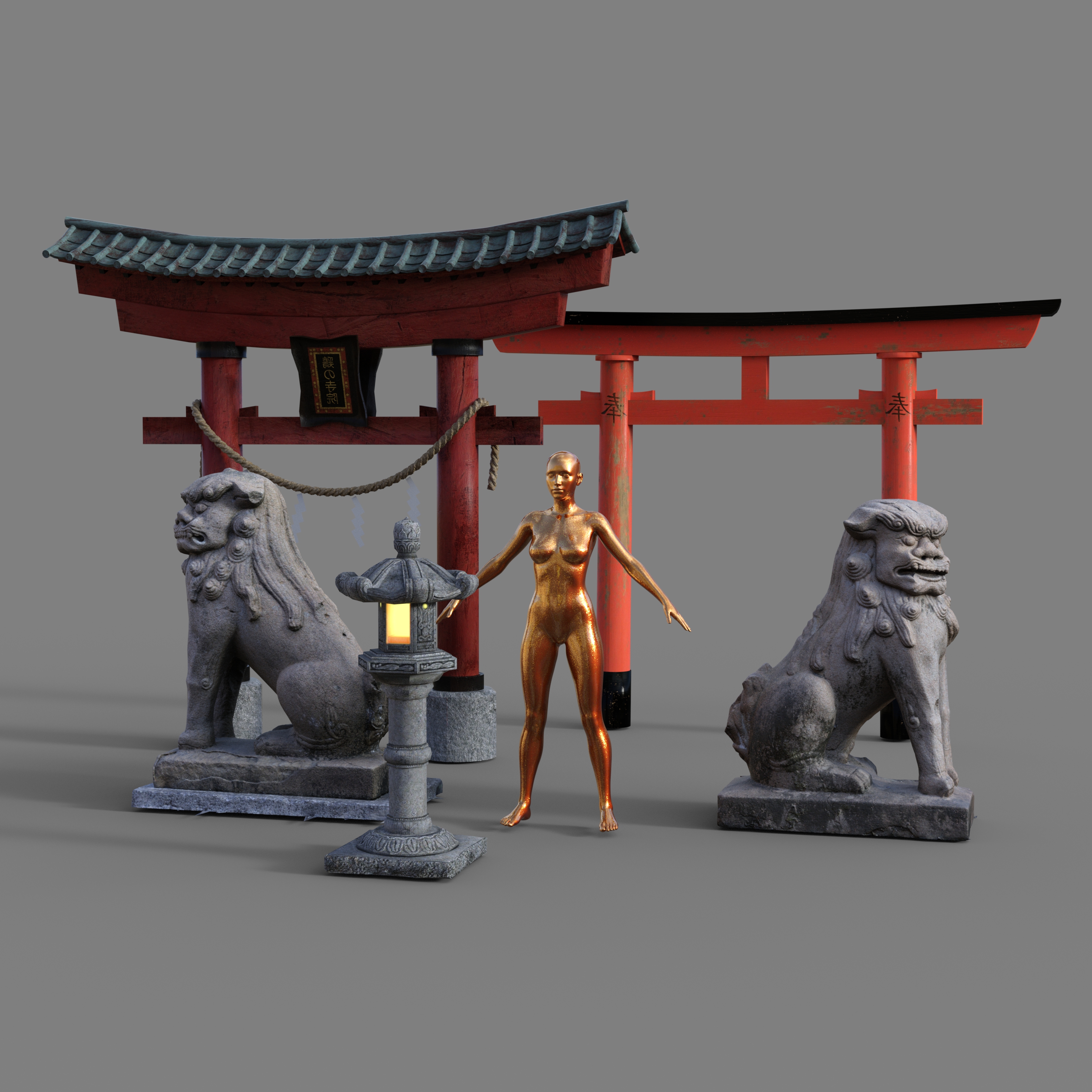 FREEBIE: Japanese Prop Set for Daz Studio by SucculentFruit13 on DeviantArt