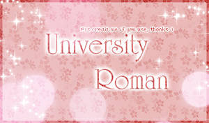 University Roman Font