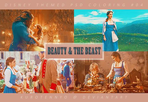 Disney Themed PSD #04 - Beauty and the Beast by Legilia on DeviantArt