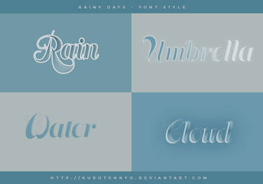 Rainy Days | Font Style #02