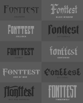 Fontpack #05 | Gothic