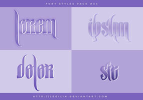 Purple Rain | Fontstyle Pack #04