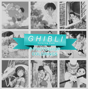 Ghibli PSD Coloring Pack