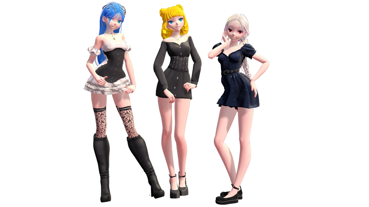 [MMD] Dress Girls Model Pack #1 + DL by FilipinaNina on DeviantArt