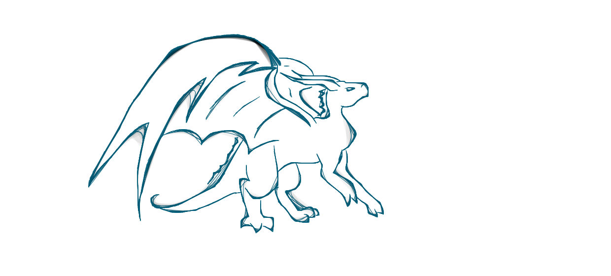 Topaz Dragon Sketch 01 by HopSketch456 on DeviantArt