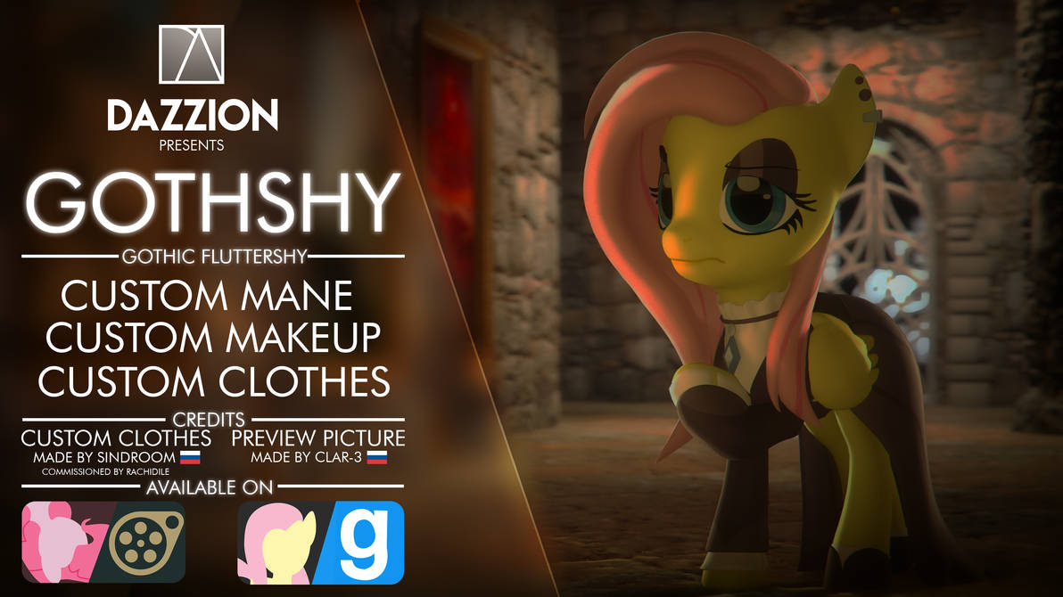 [DL] Gothic Fluttershy by DazzioN on DeviantArt
