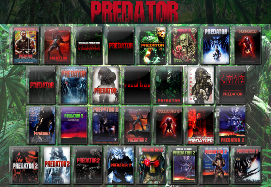 Original Predator Movie Icon Collection 1988-1990
