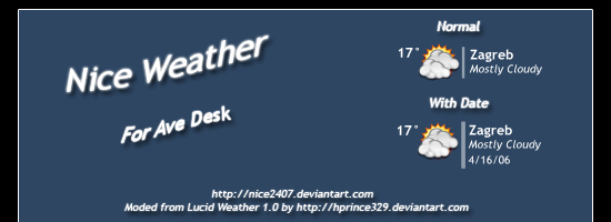 Nice Weather for AveDesk