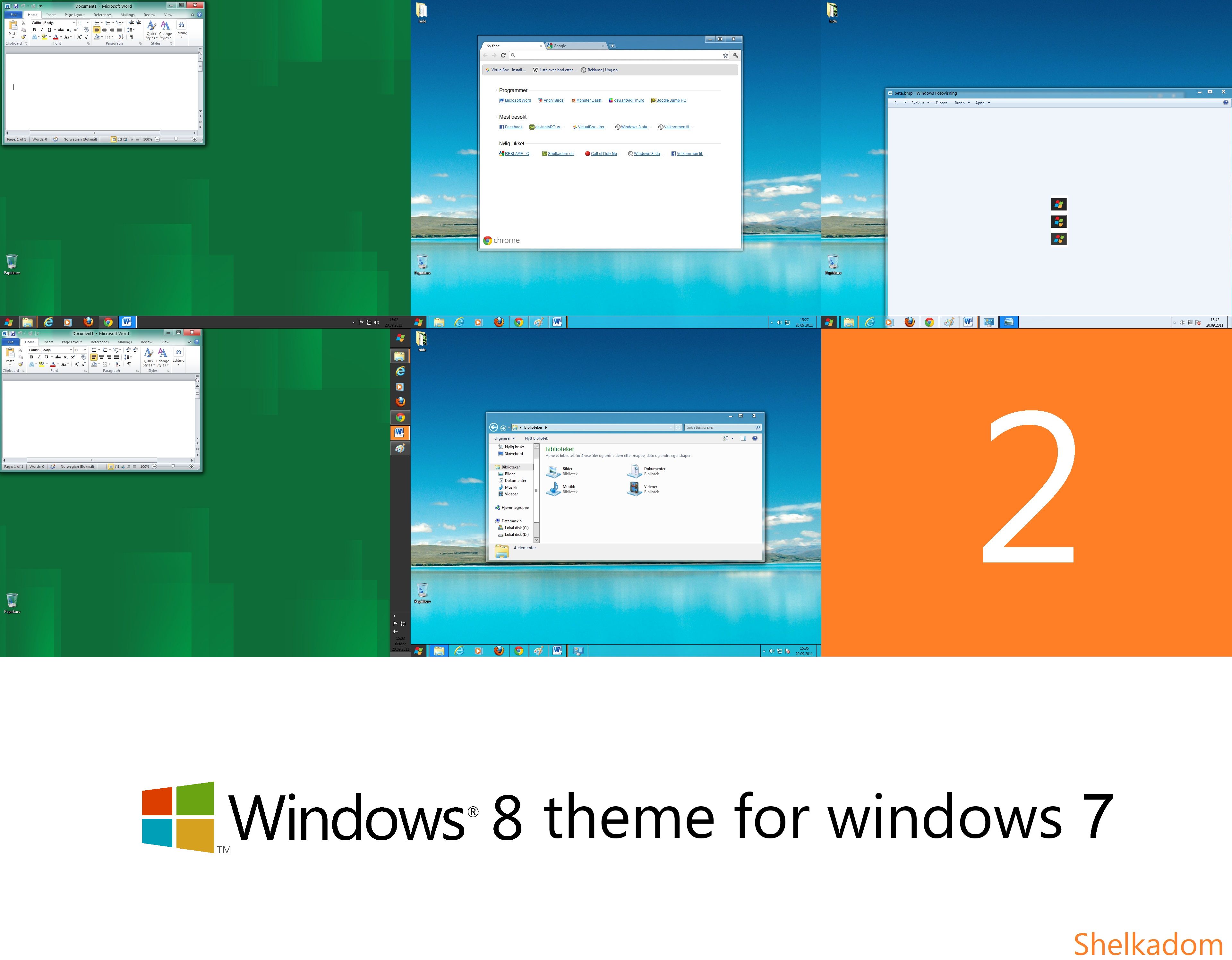 Windows 8 theme for 7 2