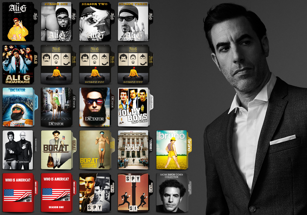 Sacha Baron Cohen Collection Folder Icon by genralhd on DeviantArt