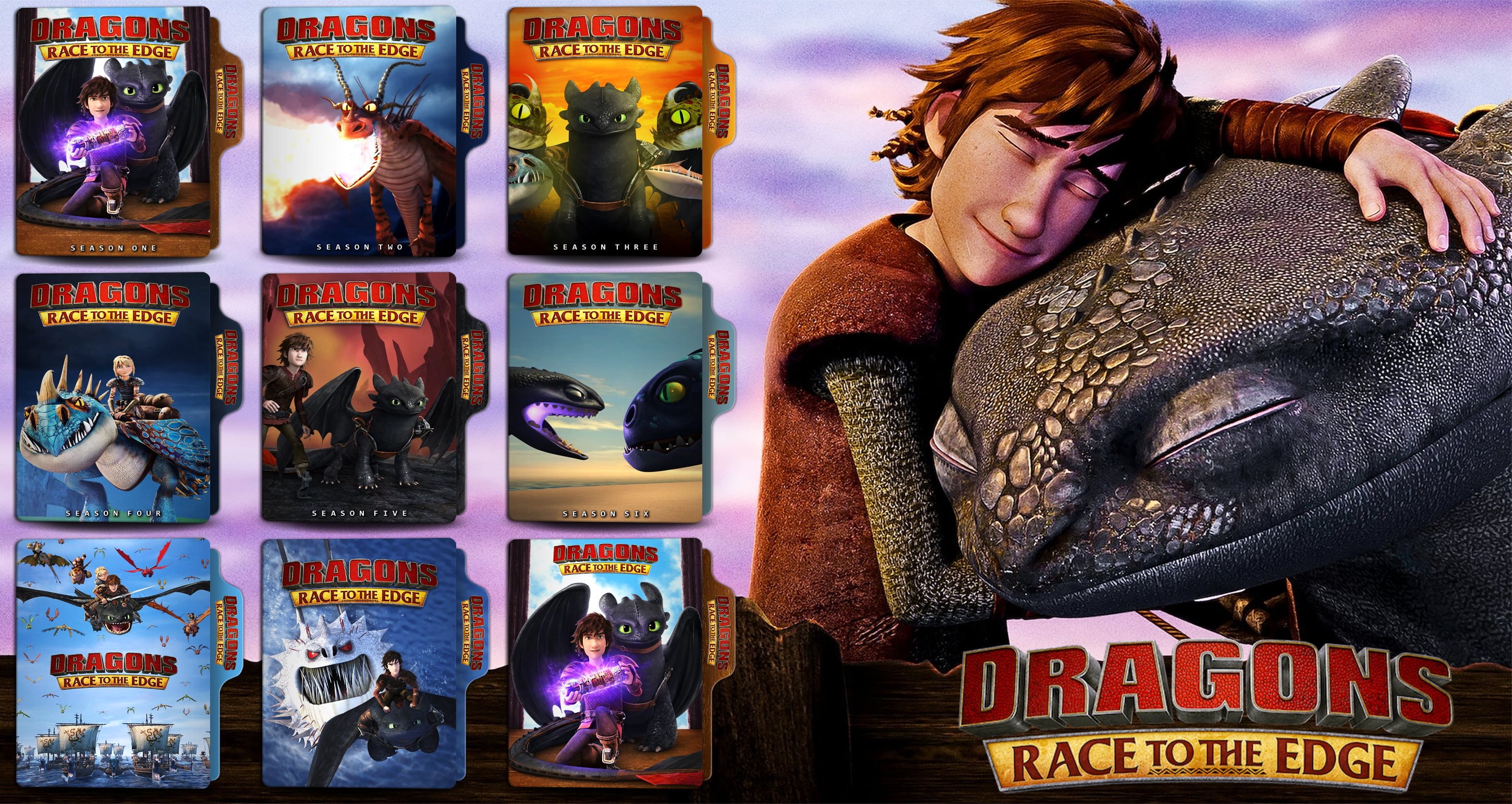 Dragons: Race to the Edge (2015) Folder Icon by MamadNobarii on DeviantArt