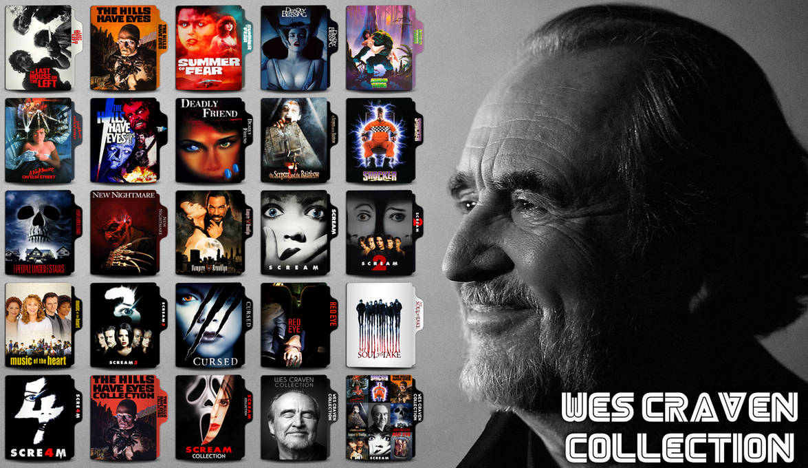 Wes Craven Collection Folder Icon by MamadNobarii on DeviantArt