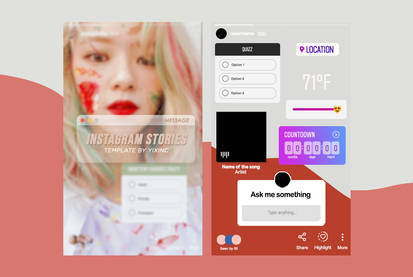 INSTAGRAM STORIES: template by yixinc