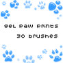 gel paw prints set