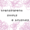 transparent swirls set