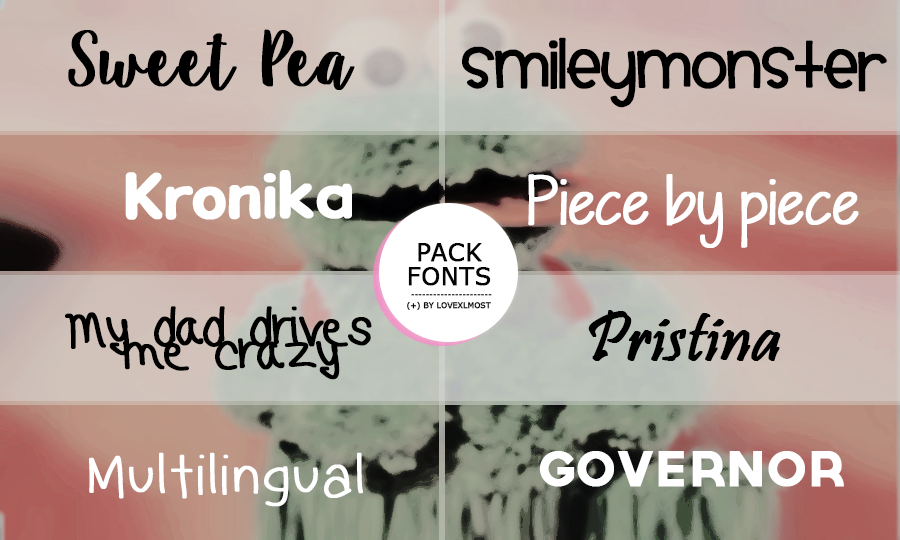 Pack Fonts ( + ) siete by lovexlmost on DeviantArt
