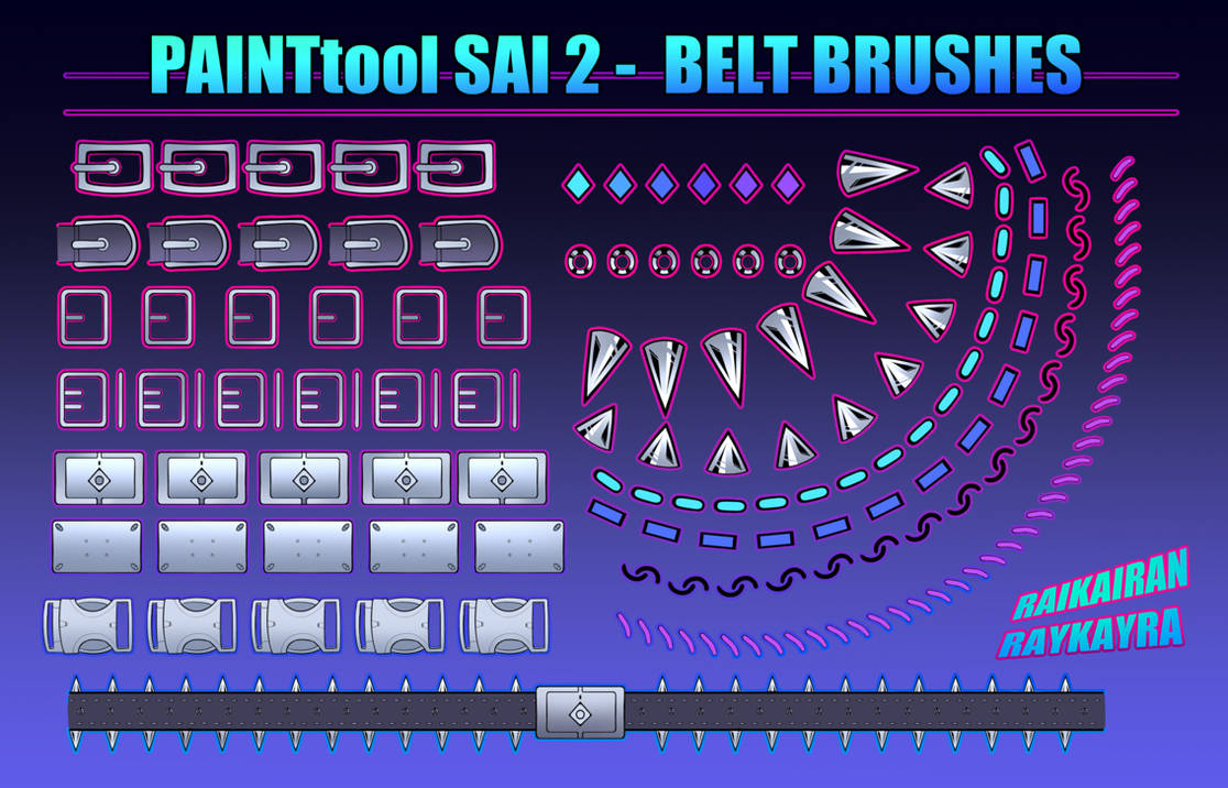 Belt Brush Set Sai 2 FREE by RaikaiRan on DeviantArt
