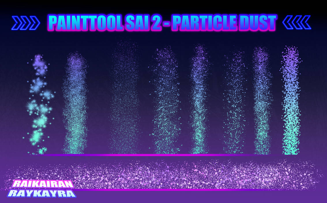 Particle Dust Brushes Painttool Sai 2 by RaikaiRan on DeviantArt