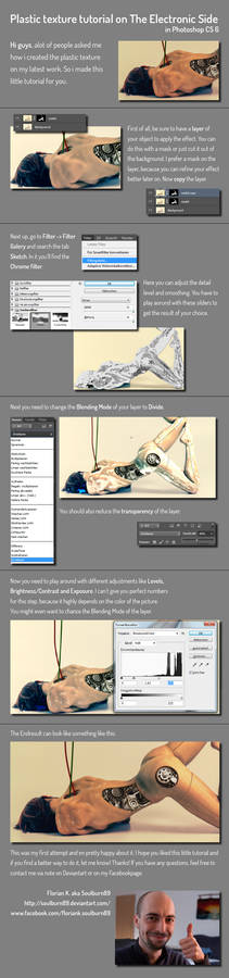 Plastic texture tutorial on The Electronic Side