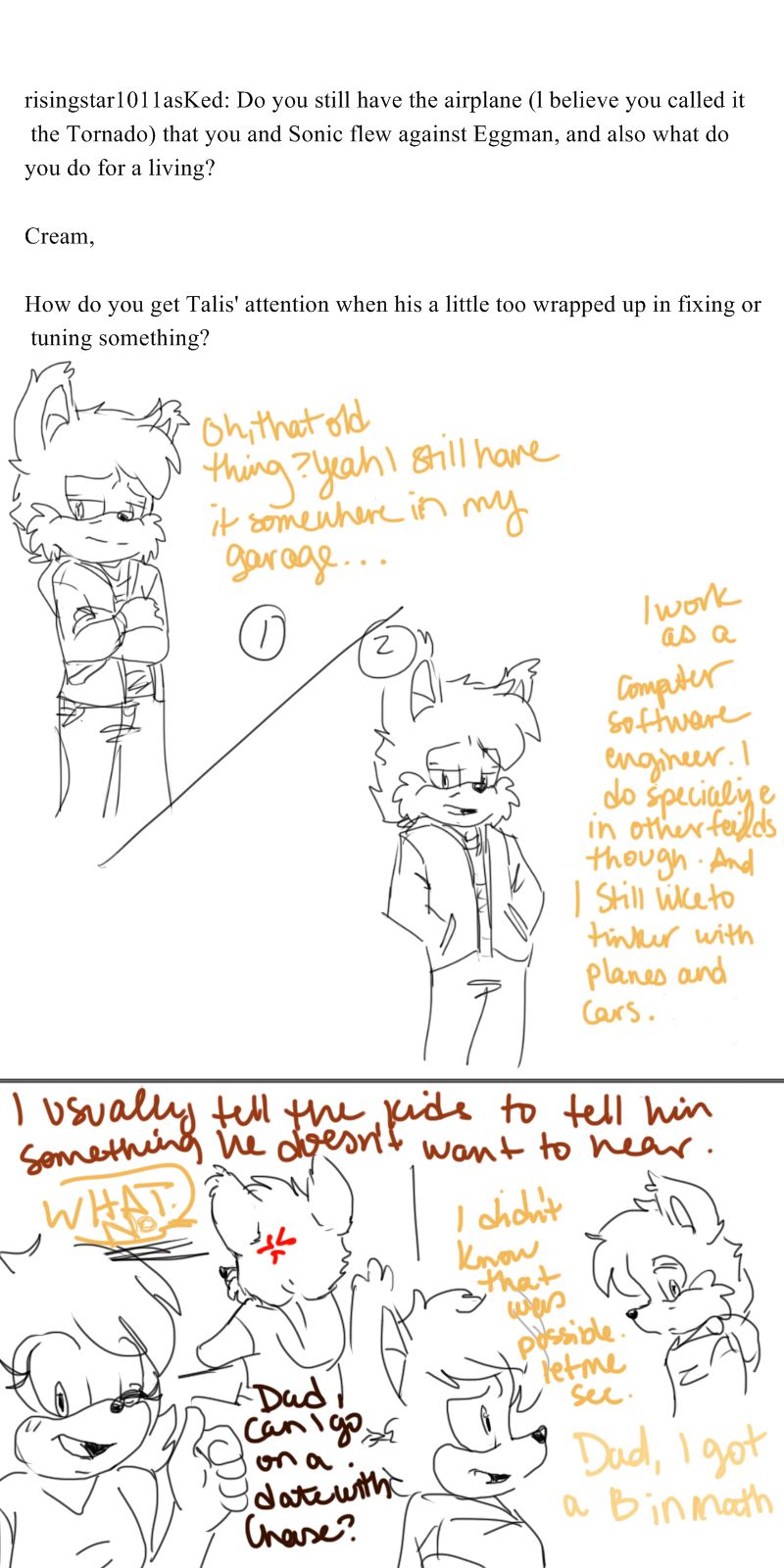 ASK:Tails and Cream by CandiCindy on DeviantArt