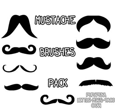 Mustache Brushes Pack by Stridorks