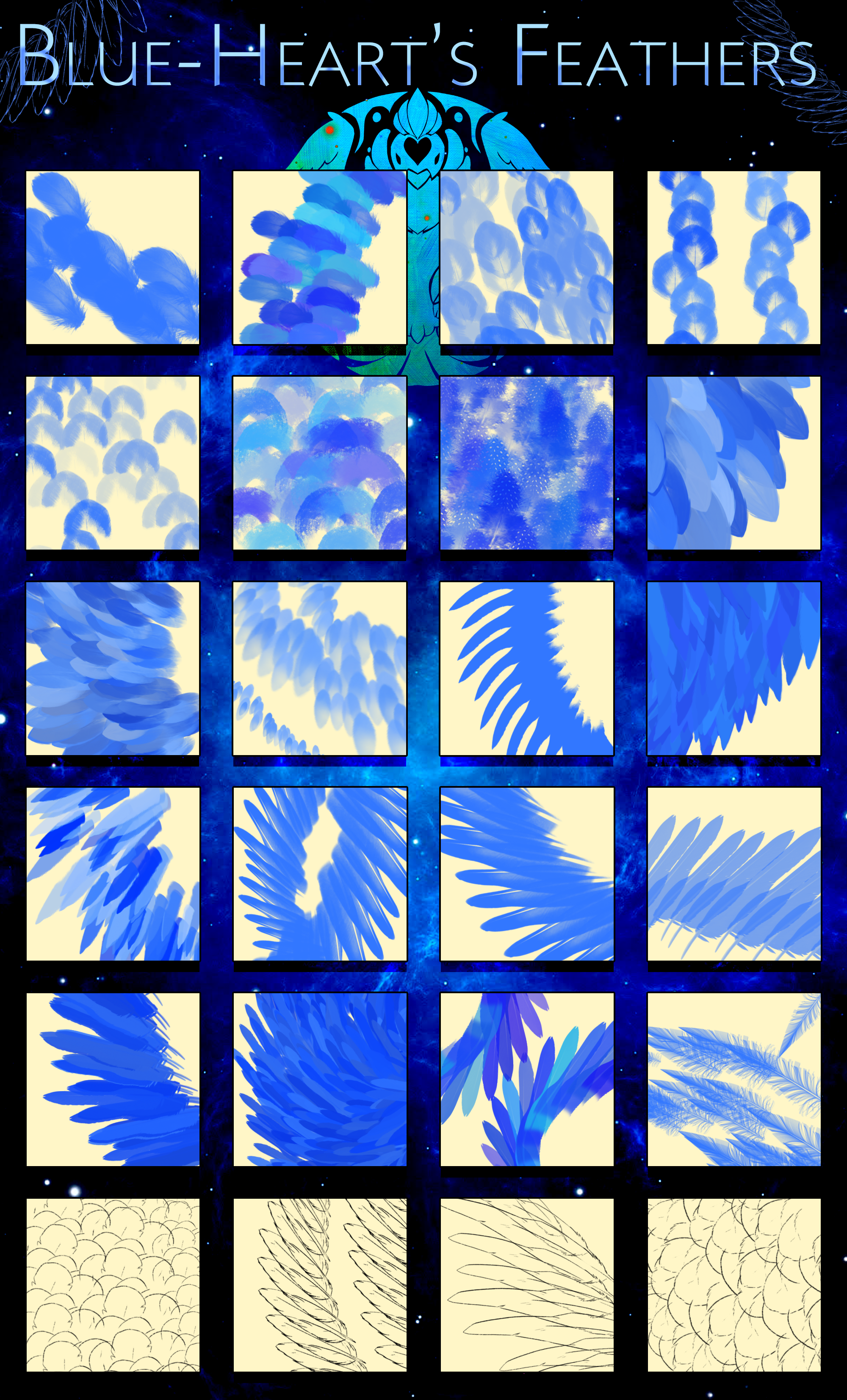Blue's Feather Brushes by Blue-Hearts on DeviantArt