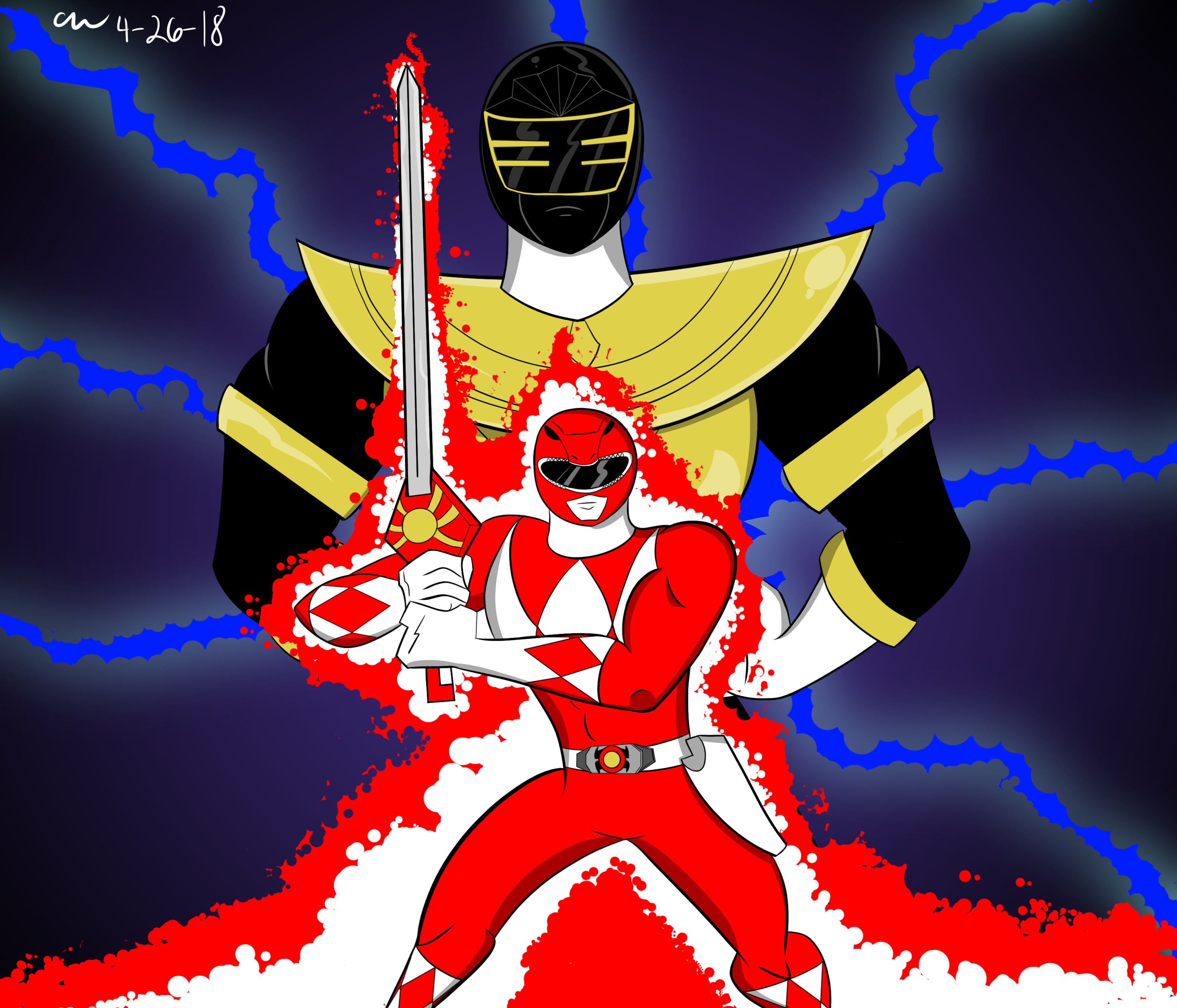 Red And Gold Ranger by CHCHcartoons on DeviantArt