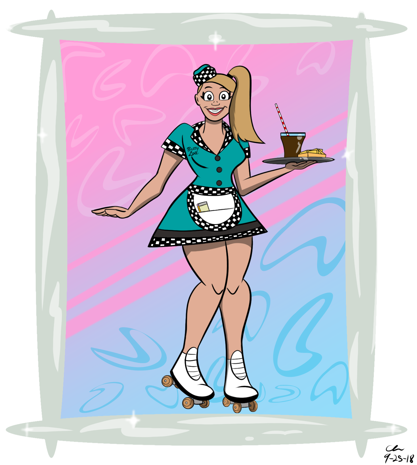 Carhop Girl by CHCHcartoons on DeviantArt