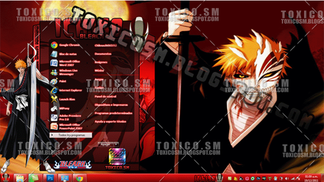 Tema Windows 7: ICHIGO