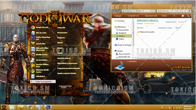 God of War Windows 11/10 Theme 