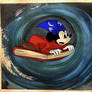 Rare Concept Art Of Sorcerer Mickey In A Whirlpool