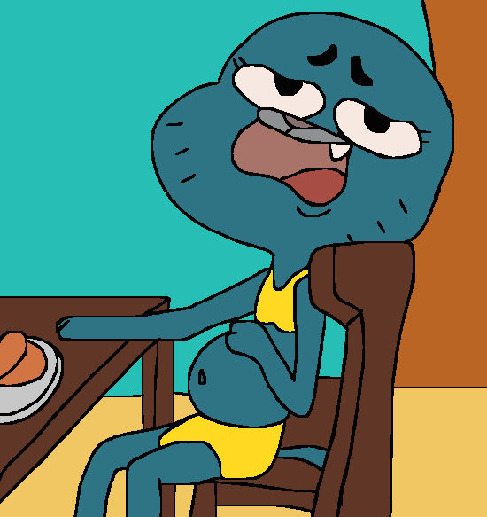 Gumball Watterson with Big Belly In the episode by KELLYPOSTELL on  DeviantArt