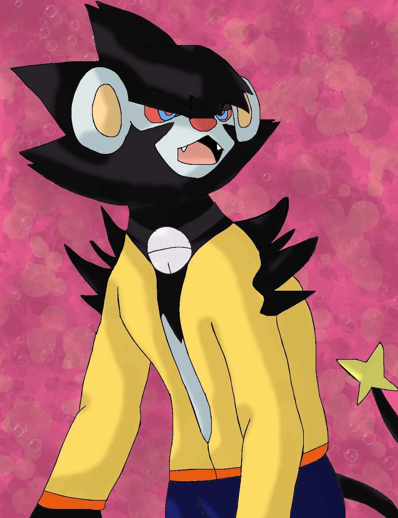 Rick transform into a anthro luxray by Mojo1985 on DeviantArt