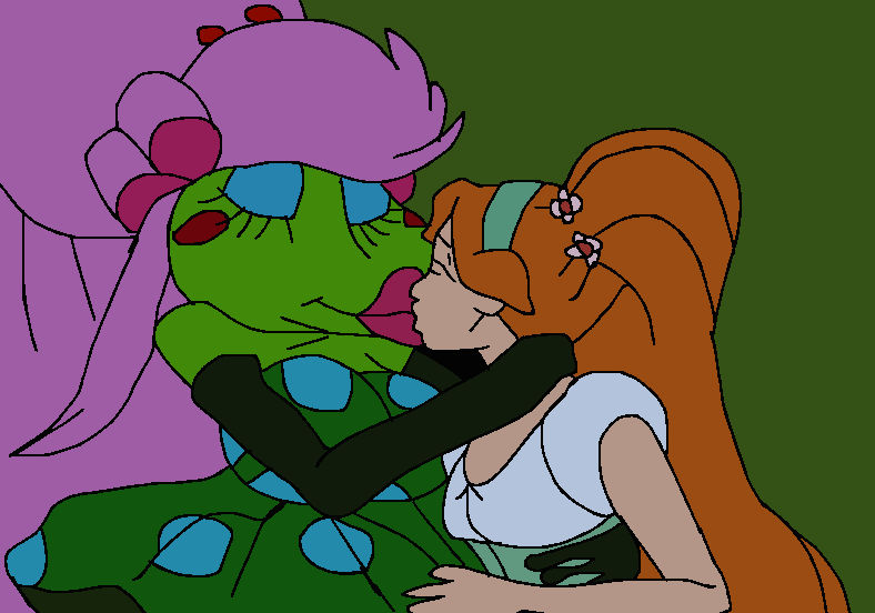 Mrs. Toad x Thumbelina kiss each other by Mojo1985 on DeviantArt