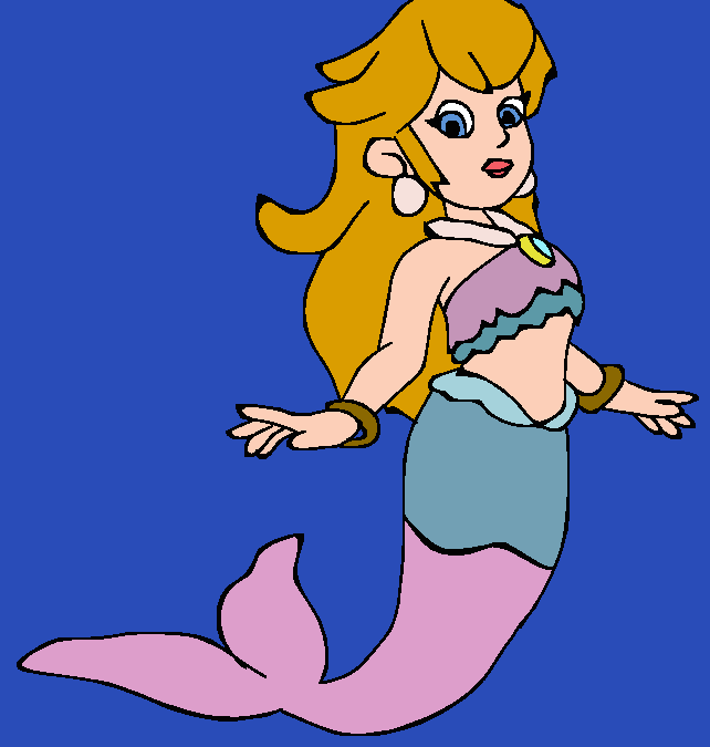 Mermaid Peach from Princess Peach showtime by Mojo1985 on DeviantArt