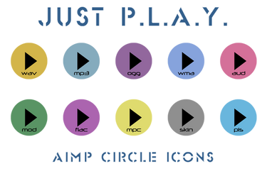 Just P.L.A.Y. AIMP (audio format icons)