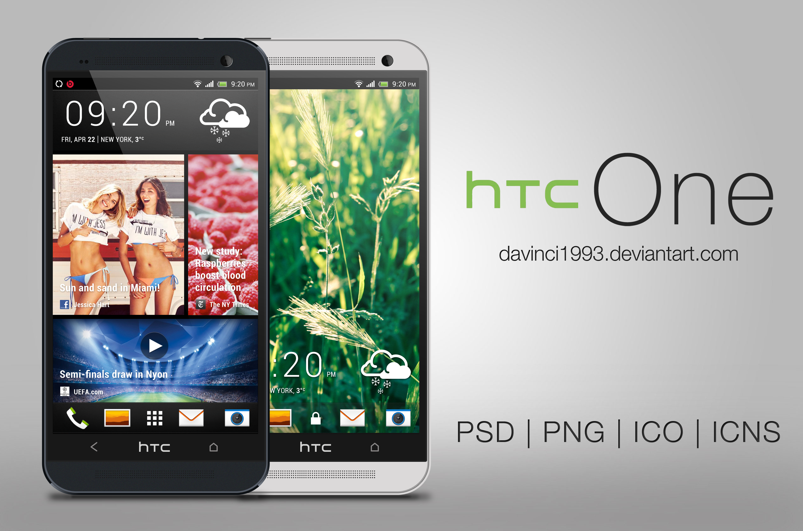 HTC One: PSD | PNG | ICO | ICNS