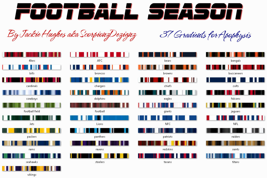 Football Season Gradient Pack