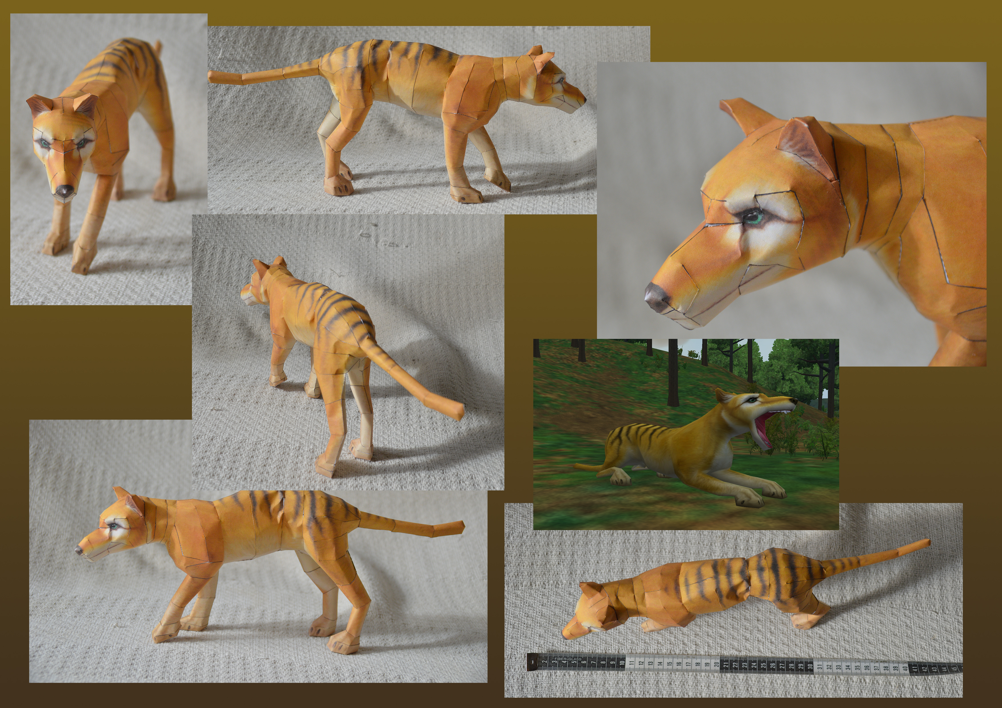 Zoo Tycoon Paper Collection - Thylacine