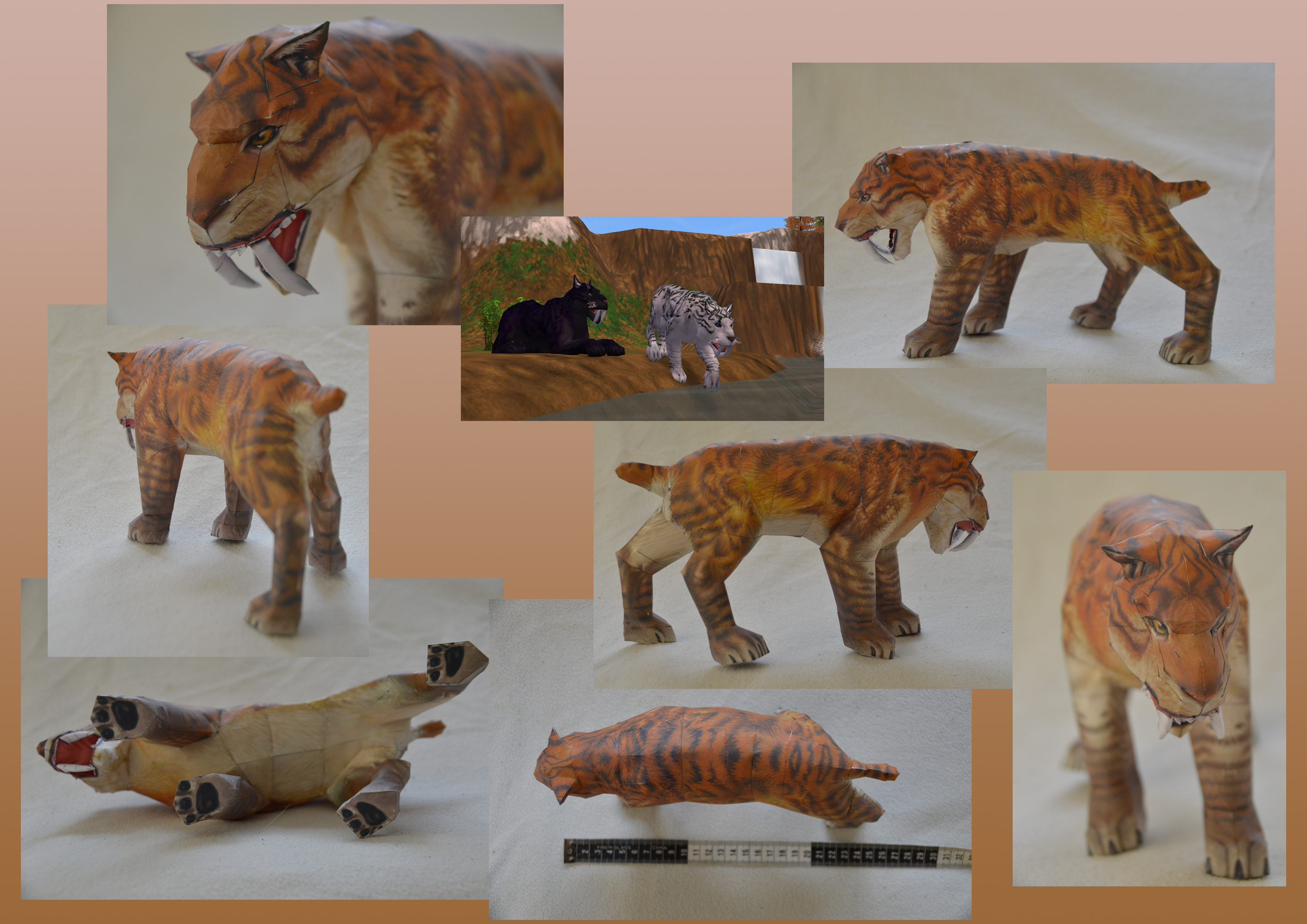 Zoo Tycoon Paper Collection - Smilodon