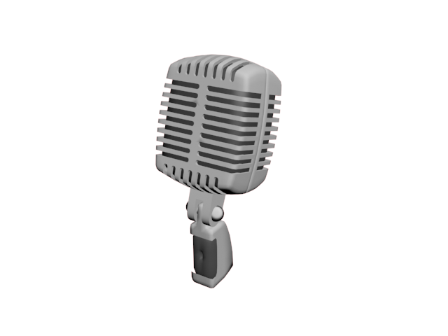 Microphone 3d model